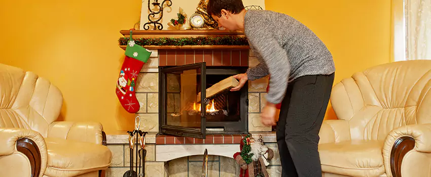 Rusted Metal Fireplace Restoration in Lebanon, Indiana