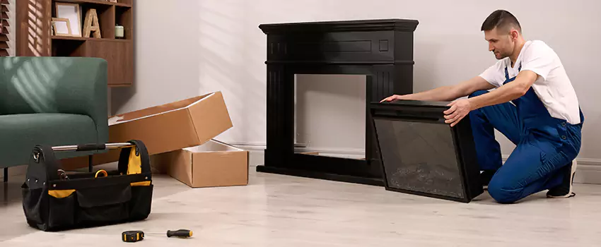 Old Rusted Metal Fireplace Repair And Replacement in Lebanon, IN